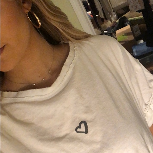 Free People Tops - Free people “heart” tee